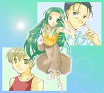  1girl 2boys 603_(lolipop) casual kunikida long_hair multiple_boys suzumiya_haruhi_no_yuuutsu taniguchi tsuruya very_long_hair 