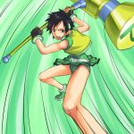  1girl arisawa_tatsuki bleach cartoon_network cosplay crossover green matsubara_kaoru mosha parody powered_buttercup powered_buttercup_(cosplay) powerpuff_girls powerpuff_girls_z shueisha solo tomboy 