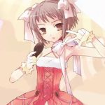  dress itou_noiji microphone nagato_yuki ribbon scan suzumiya_haruhi_no_yuuutsu v 