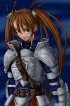  1girl armor bandaid bandaid_on_face bell kagurazaka_asuna mahou_sensei_negima! solo twintails 