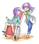  crossover dual_persona feet kazahana_mashiro mashiro_blan_de_windbloom my-hime my-otome purple_hair time_paradox toes 