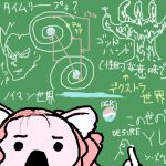  animal_ears chalk chalkboard dragon_ball koala lowres mspaint neviril no_humans pepsi pink_hair science simoun theory vegeta 