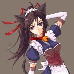  animal_ears cat_ears elbow_gloves gloves maid oekaki yuuki yuuki_(silent_moon) 