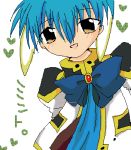 00s 1girl aliasing animal_ears blue_hair broccoli_(company) character_name galaxy_angel heart looking_at_viewer lowres mint_blancmanche oekaki short_hair simple_background smile solo white_background yellow_eyes 
