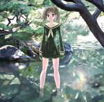  00s 1girl barefoot chartreux creek feet forest fukuzawa_yumi maria-sama_ga_miteru nature outdoors peaceful solo stream toes water 