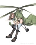  1girl flettner_fl282 helicopter mecha mecha_musume military nano original panties solo underwear world_war_ii 