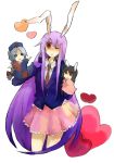  bad_id bunny_ears chimako inaba_tewi long_hair puppet puppets purple_hair rabbit_ears red_eyes reisen_udongein_inaba touhou yagokoro_eirin 