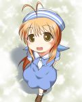  brown_hair clannad cosplay furukawa_sanae hat long_hair okazaki_ushio okazaki_ushio_(cosplay) ponytail sailor_uniform sch solo 