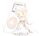  aruya_(flosrota) bad_id closed_eyes digital_media_player ipod kneeling minigirl original product_girl shiro-nanoko white_hair 