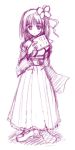  bad_id hieda_no_akyuu monochrome paper purple sketch touhou 