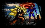  alien comic_style dc_comics dragonball epic kryptonian s_shield son_goku superman tagme wallpaper 