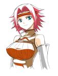  1girl artist_request bare_shoulders breasts code_geass female kallen_stadtfeld redhead short_hair simple_background sleeveless sleeveless_turtleneck solo turtleneck upper_body 