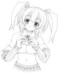  1girl 90s aizawa_tomomi bow bowtie detached_sleeves hair_bow map_(artist) map_(blue_catty) monochrome pia_carrot_(series) pia_carrot_e_youkoso!! pia_carrot_e_youkoso!!_3 solo 