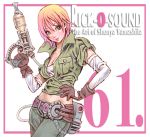  1girl gloves gradient_hair gun multicolored_hair original rick-o-sound solo weapon yamashita_shun&#039;ya 