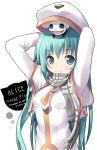  alice_carroll aria blue_eyes green_hair hat kantoku long_hair president_maa scarf smile uniform 