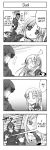  4koma caster comic fate/stay_night fate_(series) hard_translated long_image monochrome tall_image translated 