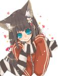  animal_ears cat_ears oekaki scarf tsukimichi 