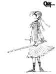  00s maria-sama_ga_miteru mike156 monochrome shimazu_yoshino shinai sword weapon 