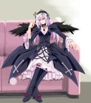  00s black_wings boots dress rozen_maiden suigintou umekichi wings 