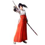 1girl biko biko_3 japanese_clothes miko red_hakama solo sword weapon 