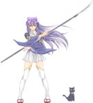  1girl 3.1-tan cat dos dos_cat long_hair os-tan satou_atsuki solo sword thigh-highs weapon 