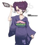  genom hagoita hanetsuki japanese_clothes kimono new_year oekaki onija_tarou original paddle 