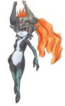  1girl helmet imp midna nintendo orange_hair pointy_ears red_eyes solo tattoo the_legend_of_zelda the_legend_of_zelda:_twilight_princess toryuu wii_version 