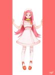  1girl anemone_(eureka_seven) breasts eureka_seven eureka_seven_(series) highres kobayashi_yuji nurse pigeon-toed pink_hair small_breasts smile solo standing 