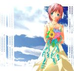  dress flower hisa-shi_kozumi redhead sky 