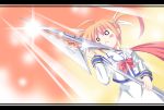  1girl : :&lt; anonan busou_renkin crossover lyrical_nanoha mahou_shoujo_lyrical_nanoha parody solo takamachi_nanoha twintails 