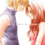  aerith_gainsborough blonde_hair cloud_strife couple english final_fantasy final_fantasy_vii lowres sleeveless sleeveless_turtleneck turtleneck 