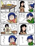  4koma :3 blue_hair comic fujoshi genshiken lowres multiple_4koma nyoro~n ogiue_chika oono_kanako parody suzumiya_haruhi_no_yuuutsu translation_request 