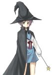  cape hat nagato_yuki school_uniform serafuku souzan_kurasuke suzumiya_haruhi_no_yuuutsu witch_hat 