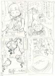  3girls akazutsumi_momoko blossom_(ppg) bubbles_(ppg) buttercup_(ppg) cartoon_network comic crossover death_note hyper_blossom monochrome multiple_girls parody powerpuff_girls powerpuff_girls_z translation_request 