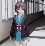  3d cardigan nagato_yuki school_uniform serafuku suzumiya_haruhi_no_yuuutsu 
