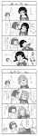  00s 4koma comic crossover dominura highres long_image maria-sama_ga_miteru matsudaira_touko monochrome rimone rodoreamon shimazu_yoshino simoun tall_image tougarashi_hideyu translation_request 