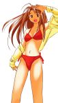  akamatsu_ken bikini highres love_hina narusegawa_naru swimsuit transparent_background vector_trace 