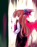  1girl 23 23_(candy_chapus) demon_girl female head_wings koakuma redhead solo tail the_embodiment_of_scarlet_devil touhou wings 