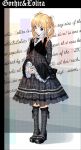  1girl blonde_hair blue_eyes dress duplicate gothic gothic_lolita lolita_fashion original twintails yasuyuki 