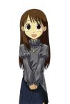  ayase_ena dress earrings jewelry long_hair puffy_sleeves yotsubato! 