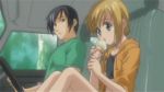  2boys animated animated_gif boku_no_pico child crossdressinging food green_eyes ice_cream ice_cream_cone licking lowres male_focus multiple_boys pico screencap sexually_suggestive soft_serve tamotsu trap yaoi 