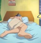  animated animated_gif barefoot bed feet gakuen_utopia_manabi_straight! inamori_mika lowres screencap soles toes 