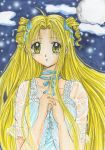  00s blonde_hair full_moon full_moon_(full_moon_wo_sagashite) full_moon_wo_sagashite kouyama_mitsuki long_hair moon tamao 