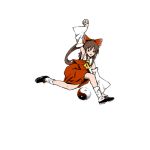  animated animated_gif detached_sleeves female hakurei_reimu japanese_clothes lowres miko touhou what yin_yang 