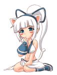  animal_ears animated animated_gif cat_ears cat_tail lowres majikina_mina samurai_spirits tail transparent_background 