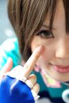  1girl asian close-up cosplay fingers gensou_suikoden gensou_suikoden_iii highres kipi-san mel mel_(cosplay) middle_finger photo real_life solo 