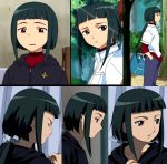  00s androgynous bag black_hair bob_cut crossdressinging long_hair my-hime okuzaki_akira ponytail red_eyes reverse_trap screencap solo trap 