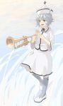  1girl female hat instrument itsutsu merlin_prismriver solo touhou trumpet white 