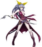  &gt;:) 1girl alternate_costume armpits bare_shoulders breasts closed_mouth dress full_body grey_hair holding holding_sword holding_weapon katana mazeran parody persona red_dress scabbard sheath small_breasts solo standing sword touhou watatsuki_no_yorihime weapon white_background yellow_eyes 