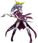  &gt;:) 1girl alternate_costume armpits bare_shoulders breasts closed_mouth dress full_body grey_hair holding holding_sword holding_weapon katana mazeran parody persona red_dress scabbard sheath small_breasts solo standing sword touhou watatsuki_no_yorihime weapon white_background yellow_eyes 